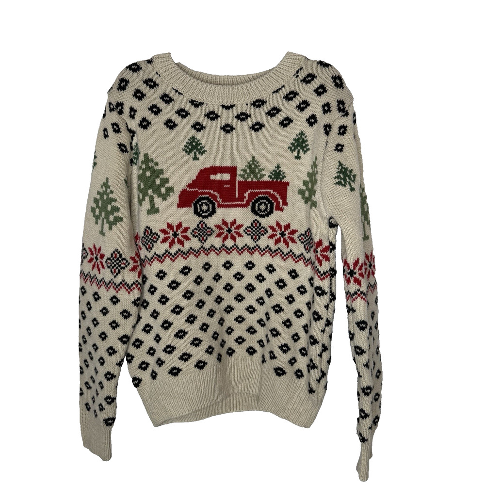 Stone & Stitch Children’s Christmas Sweater Size 5 Crew Neck Long Sleeve